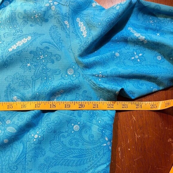 Columbia‎ Sportwear River Resort Silk Cotton Blouse Womens M Retro Paisley Disco - Picture 11 of 12